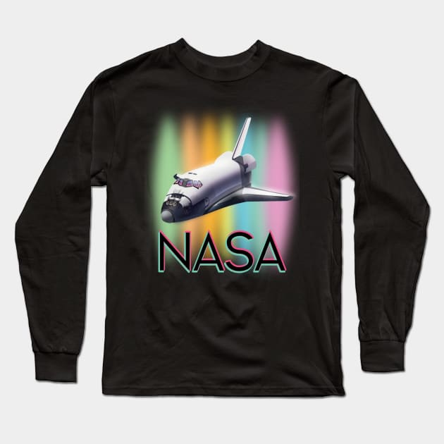 NASA Space Shuttle Long Sleeve T-Shirt by nickemporium1